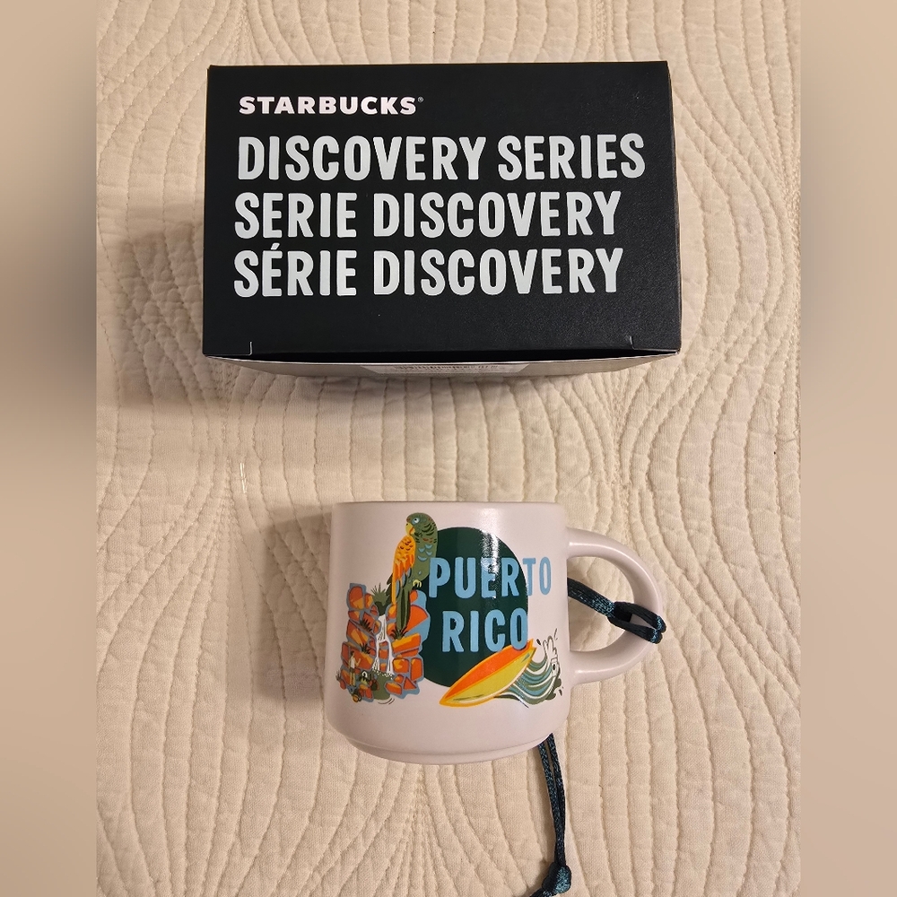 NIB Starbucks Puerto Rico Discovery Ornament Mini Mug, 2 Oz - Picture 2 of 6